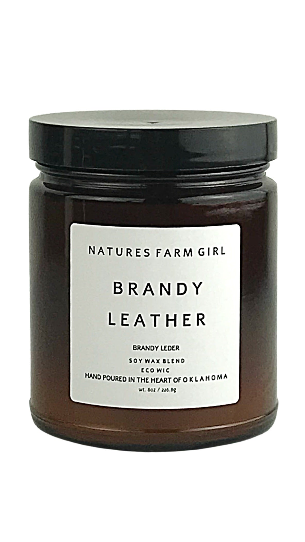 Brandy Leather Men's Candle