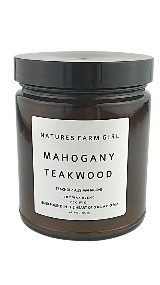 Mahogany Teakwood Men's Candle