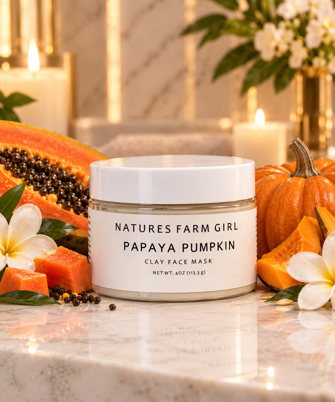 Papaya Pumpkin Clay Face Mask