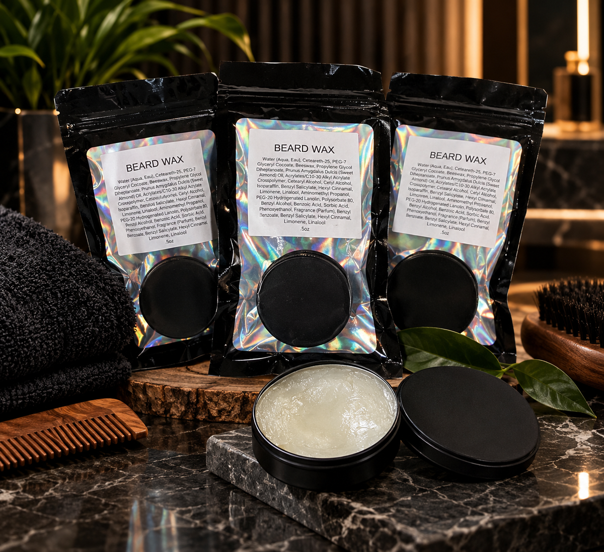 Beard wax