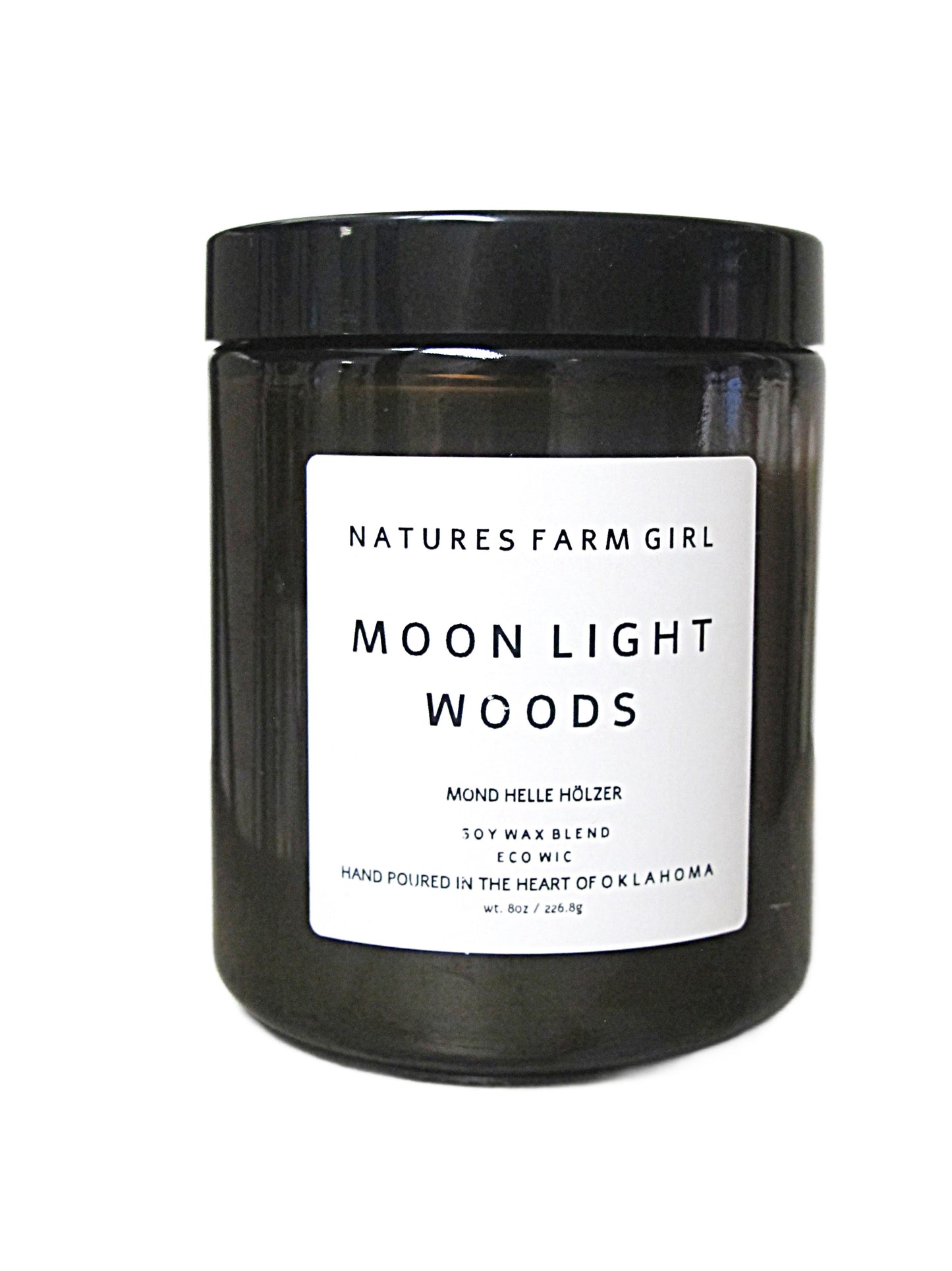 Moon Light Wood Candle