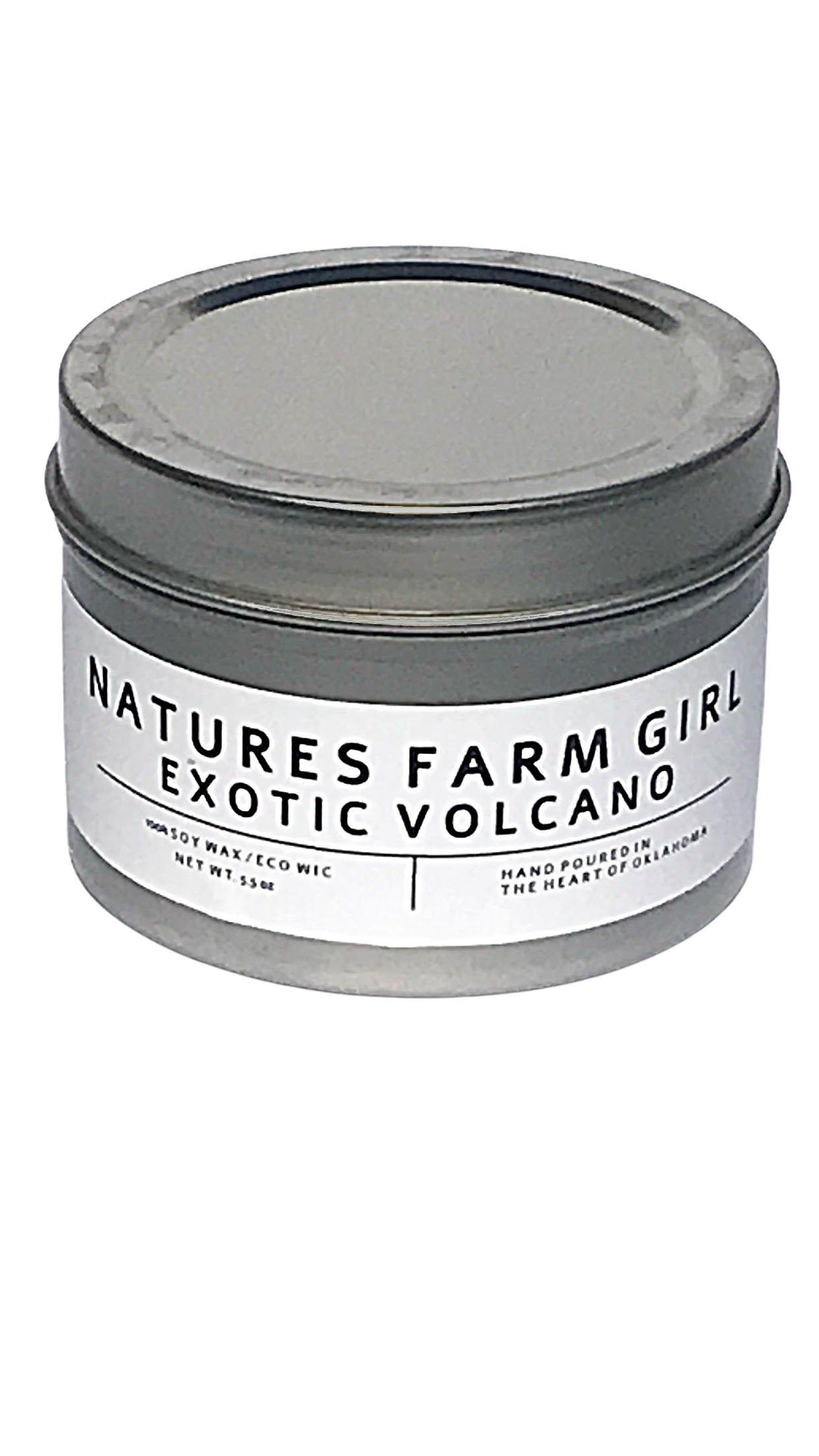 Exotic Volcano Tin Candle