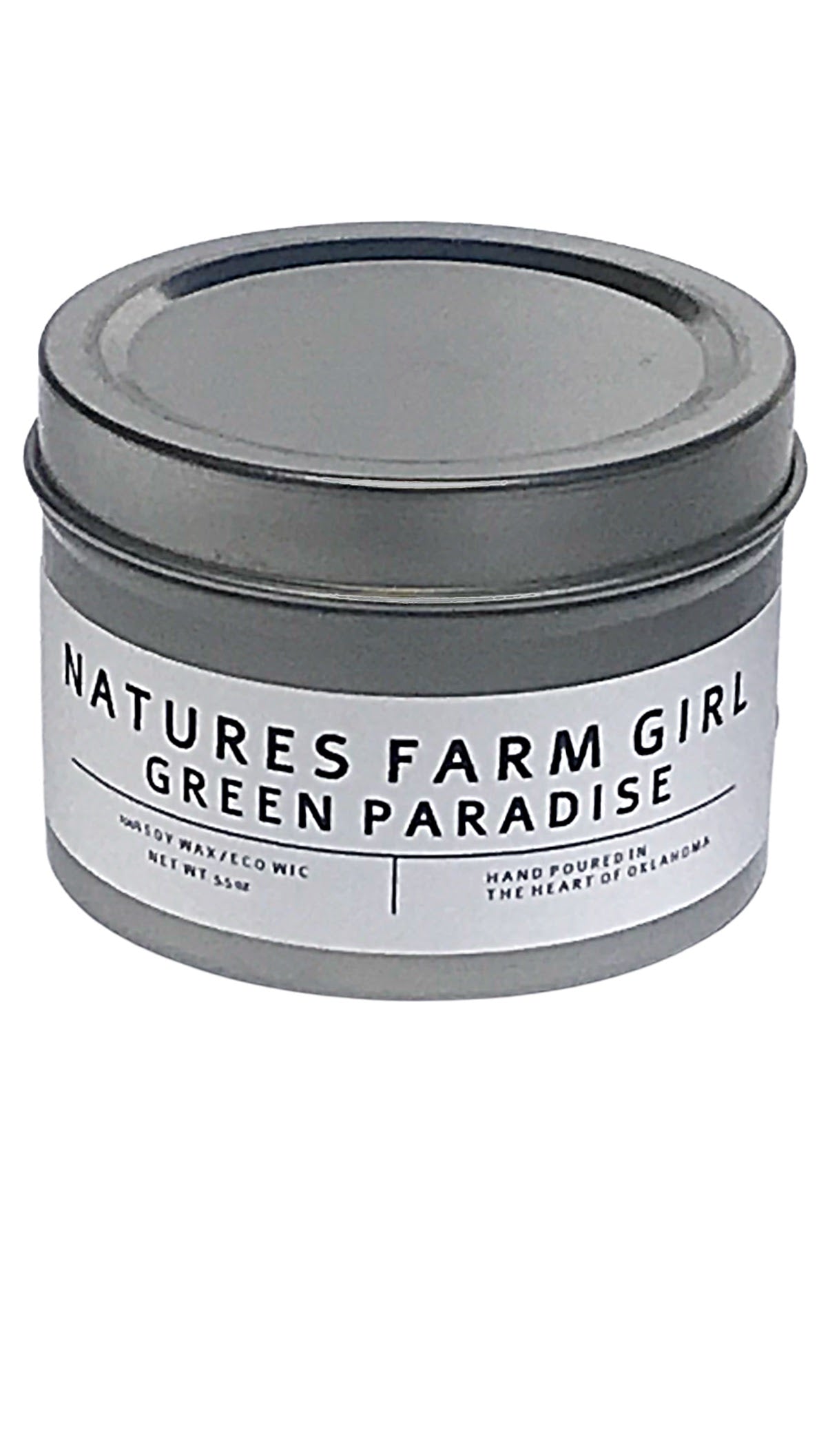 Green Paradise Tin Candle