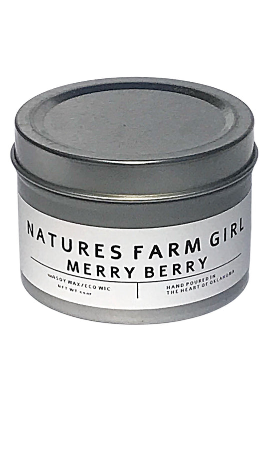 Merry Berry Tin Candle