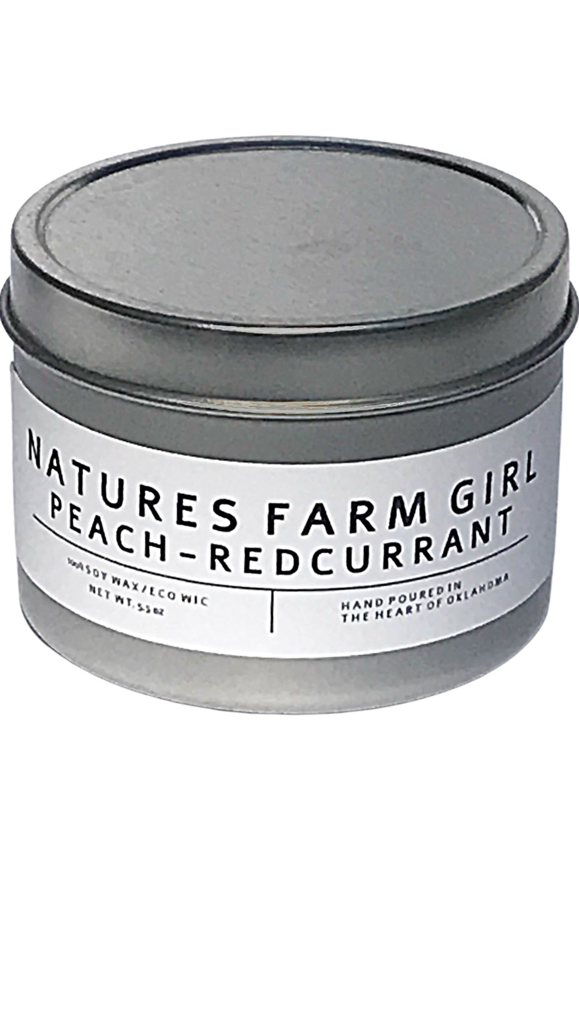 Peach Red Current Tin Candle