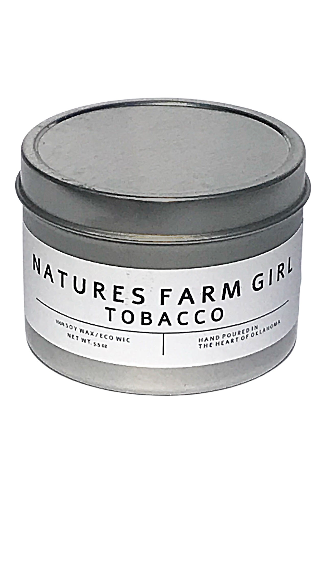 Tabacco Tin Candle